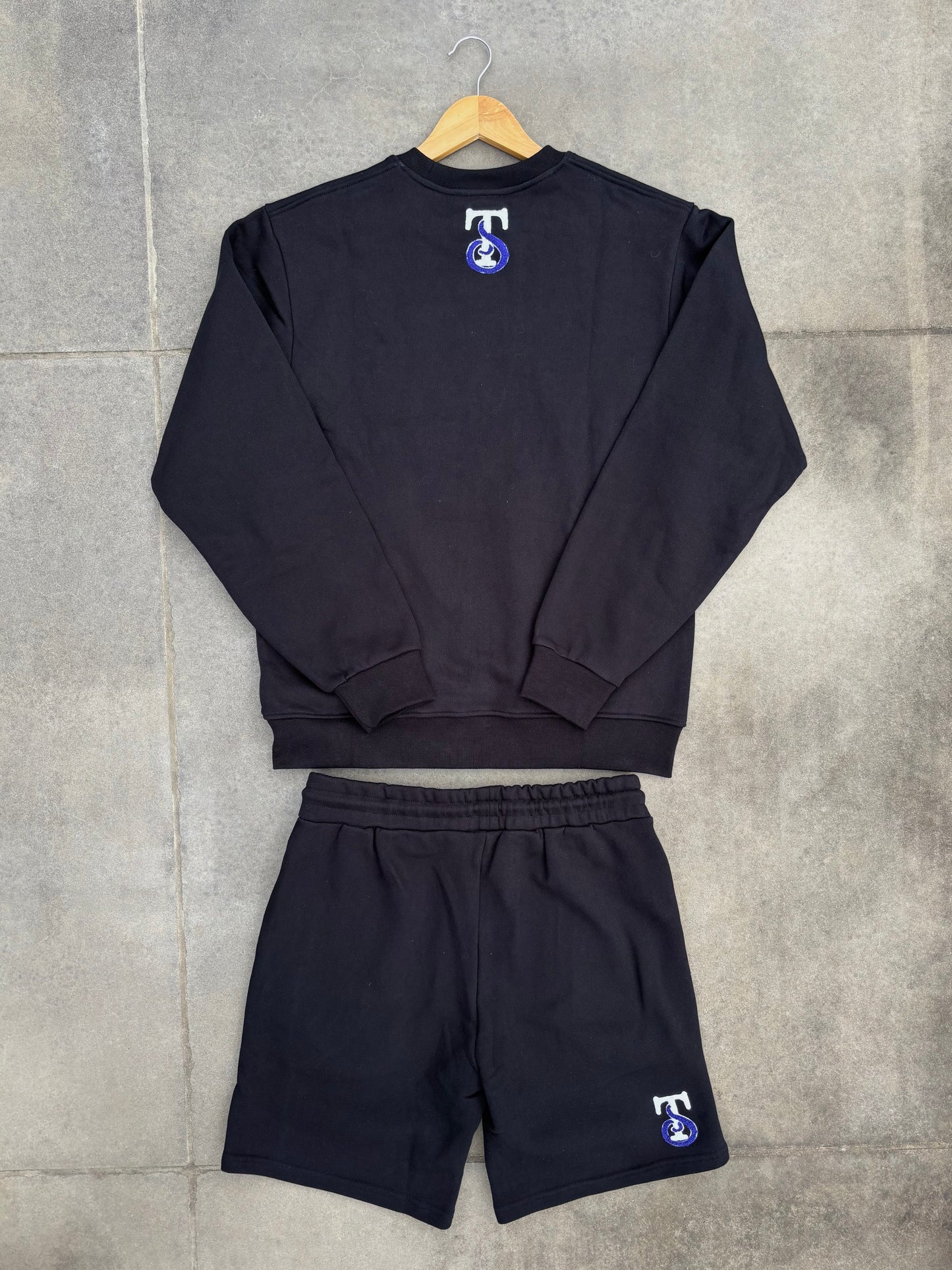 STYLA CREWNECK/SHORTS SET BLUE